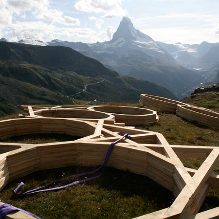 Смотровая площадка Evolver позволит любоваться панорамами Альпийских гор