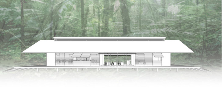 Научный центр от Marks Barfield Architects будет расположен в настоящих джунглях