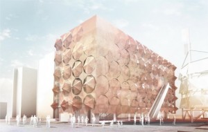 «Зонтичный» фасад для павильона Мадрид на выставке 2010 Shanghai Expo «Зонтичный» фасад для павильона Мадрид на выставке 2010 Shanghai Expo