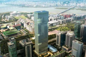 В Корее построен 240-метровый небоскреб с уникальным фасадом на солнечных батареях В Корее построен 240-метровый небоскреб с уникальным фасадом на солнечных батареях