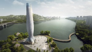 Компания RMJM разрабатывает для Китая новый небоскреб с блестящим алюминиевым фасадом