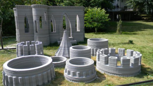 3D-печатный замок, построенный на заднем дворе дома, предвещает будущее архитектуры