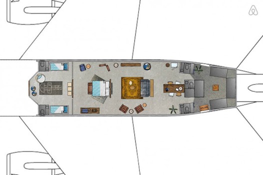 KLM превращает авиалайнер в апартаменты с двумя спальнями