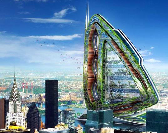 Dragonfly: гигантская крылатая вертикальная ферма будет построена в Нью-Йорке
