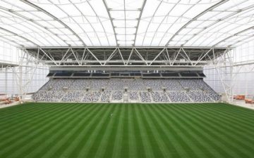 Завершено строительство первого в мире закрытого стадиона с дерновым покрытием в новой Зеландии