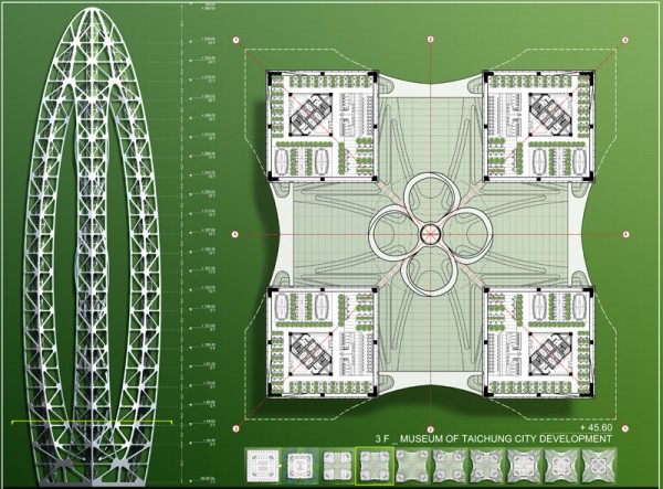 Самодостаточный небоскреб Bionic-Arch для Тайчжуна от Винсента Каллебо