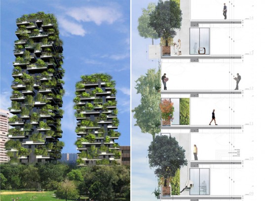 Bosco Verticale в Милане станет первым в мире вертикальным лесом