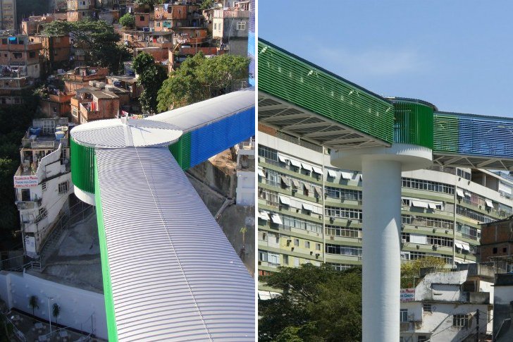 Новый 80-метровый лифтовый комплекс в Рио-де-Жанейро построен специально для пешеходов
