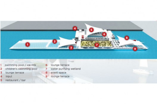 Плавающий эко-бассейн Badboot откроется этим летом в Антверпене