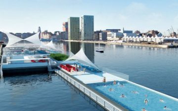 Плавающий эко-бассейн Badboot откроется этим летом в Антверпене