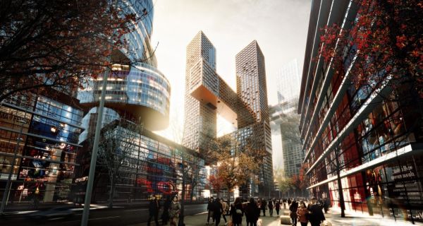 В Сеуле будет построен новый коммерческий центр «Cross # Towers»