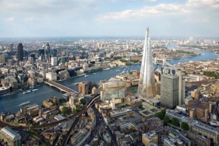 Новый небоскреб Shard в Лондоне назван самым высоким зданием в Европе