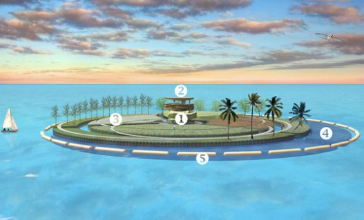 Архитекторы из Голландии построят самодостаточный остров-дом из океанского пластикового мусора