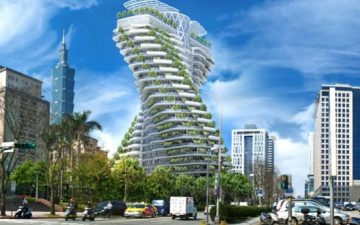 Agora Tower: «скручивающийся» небоскреб в Тайбэе предлагает новые возможности жильцам