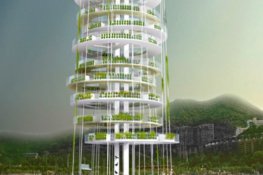 Новый проект динамической вертикальной фермы для выращивания продуктов в Китае