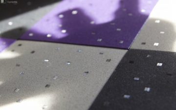 Terrazzo Lumina: полимер-цементная плитка со встроенными световодами
