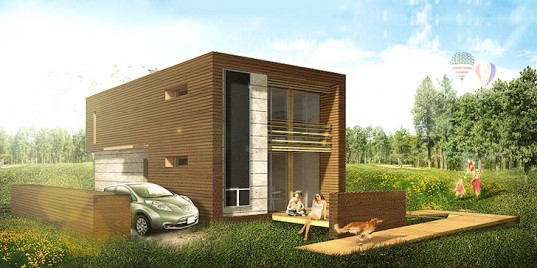 Модульные дома с солнцезащитным каркасом для Solar Decathlon Europe 2014