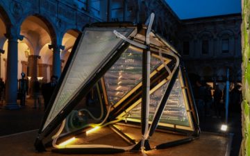 Для выставки в Милане построен навес с водорослями, который производит биомассу и кислород