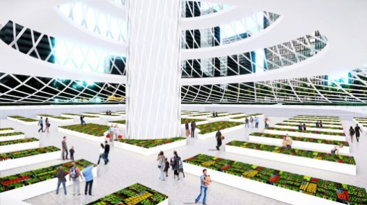 Концепция городского небоскреба-фермы обеспечит жителей города своей сельхозпродукцией