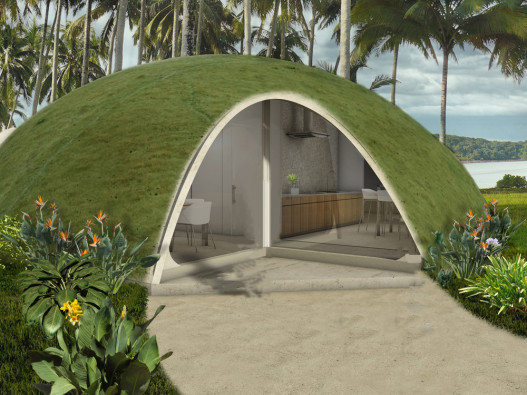 Строительство купольных домов из «надувного» бетона может скоро стать повседневной практикой