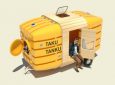 Taku-Tanku: новый портативный домик, который транспортируется с помощью велосипеда