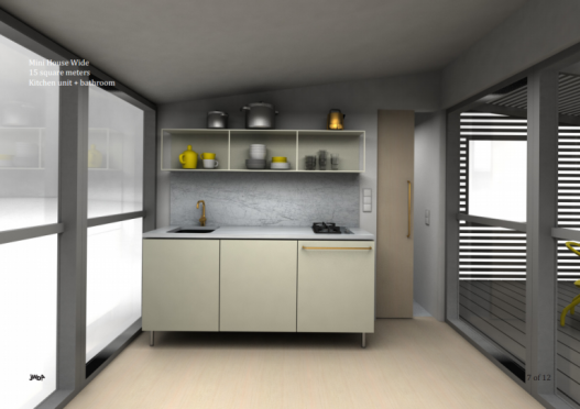Мини-дом версия 2: электрифицированная и со встроенной кухней