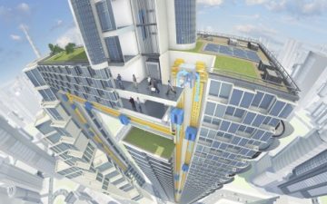 ThyssenKrupp представляет революционную концепцию разнонаправленного лифта