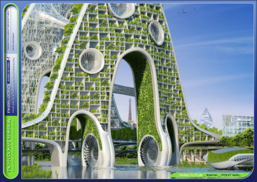 Архитектор из Бельгии предложил футуристический план по озеленению Парижа