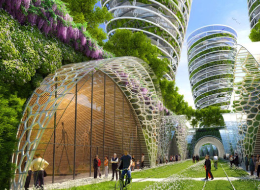 Архитектор из Бельгии предложил футуристический план по озеленению Парижа