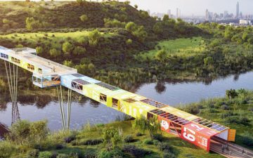 В Национальном парке Тель-Авива будет построен мост из переработанных морских контейнеров