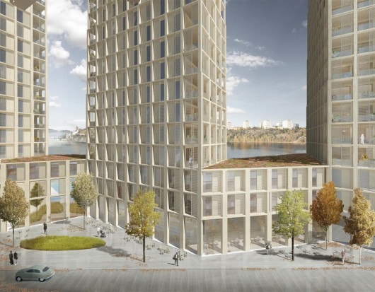 Новые деревянные жилые небоскребы будут построены в Стокгольме