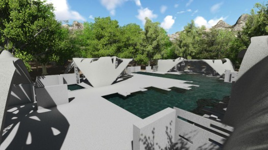 Американский архитектор представил проект роскошного 3D-печатного особняка с бассейном