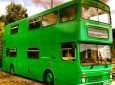 Big Green Bus: новая жизнь старого списанного двухэтажного автобуса