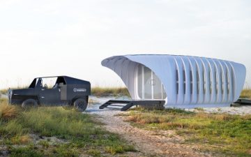 Новый самодостаточный комплекс из 3D-печатного здания и автомобиля