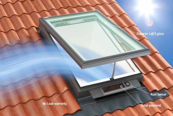 Новое мансардное окно от Velux: еще больше дневного света, еще больше воздуха