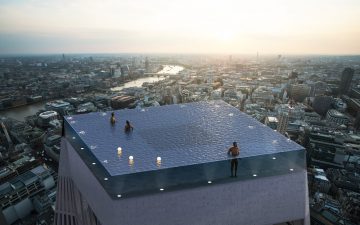 Первый в мире «бесконечный» бассейн появится на крыше небоскреба в Лондоне