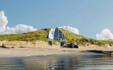 Пляжный домик Dune House использует энергию солнца и ветра для самообеспечения