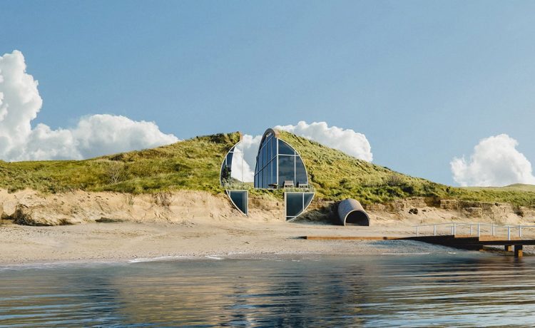 Пляжный домик Dune House использует энергию солнца и ветра для самообеспечения