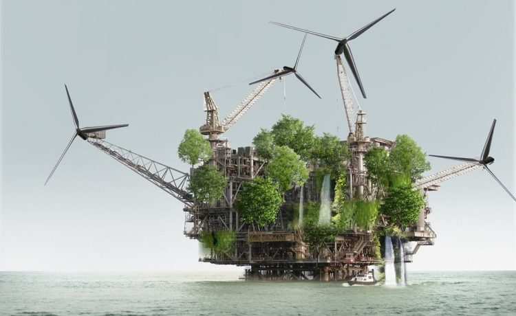 Проект X_Lands: морские нефтяные платформы превращаются в самодостаточные дома