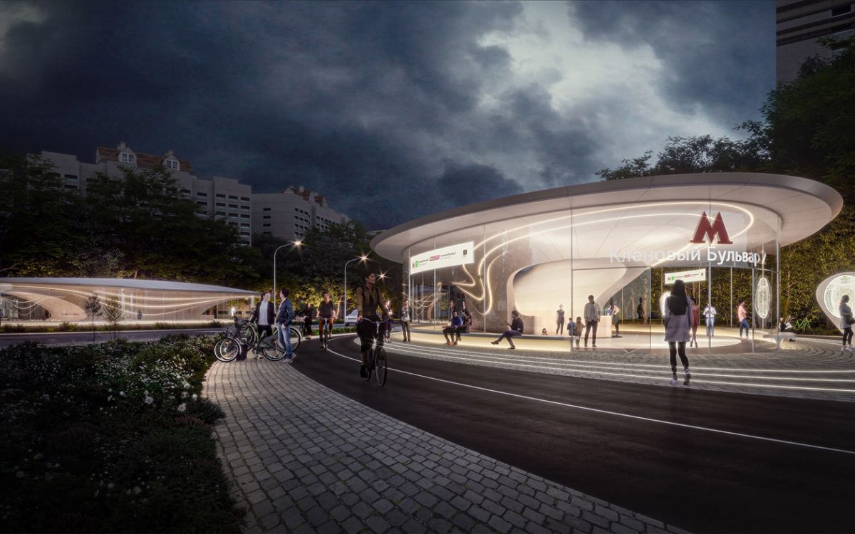Zaha Hadid Architects представила проект станции метро в Москве