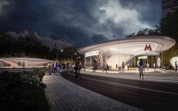 Zaha Hadid Architects представила проект станции метро в Москве