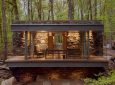Самодостаточный писательский дом в лесу