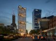 Foster + Partners строит треугольный небоскреб с зелеными террасами