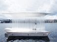 Прозрачный чайный домик отправился в плавание по каналам Копенгагена
