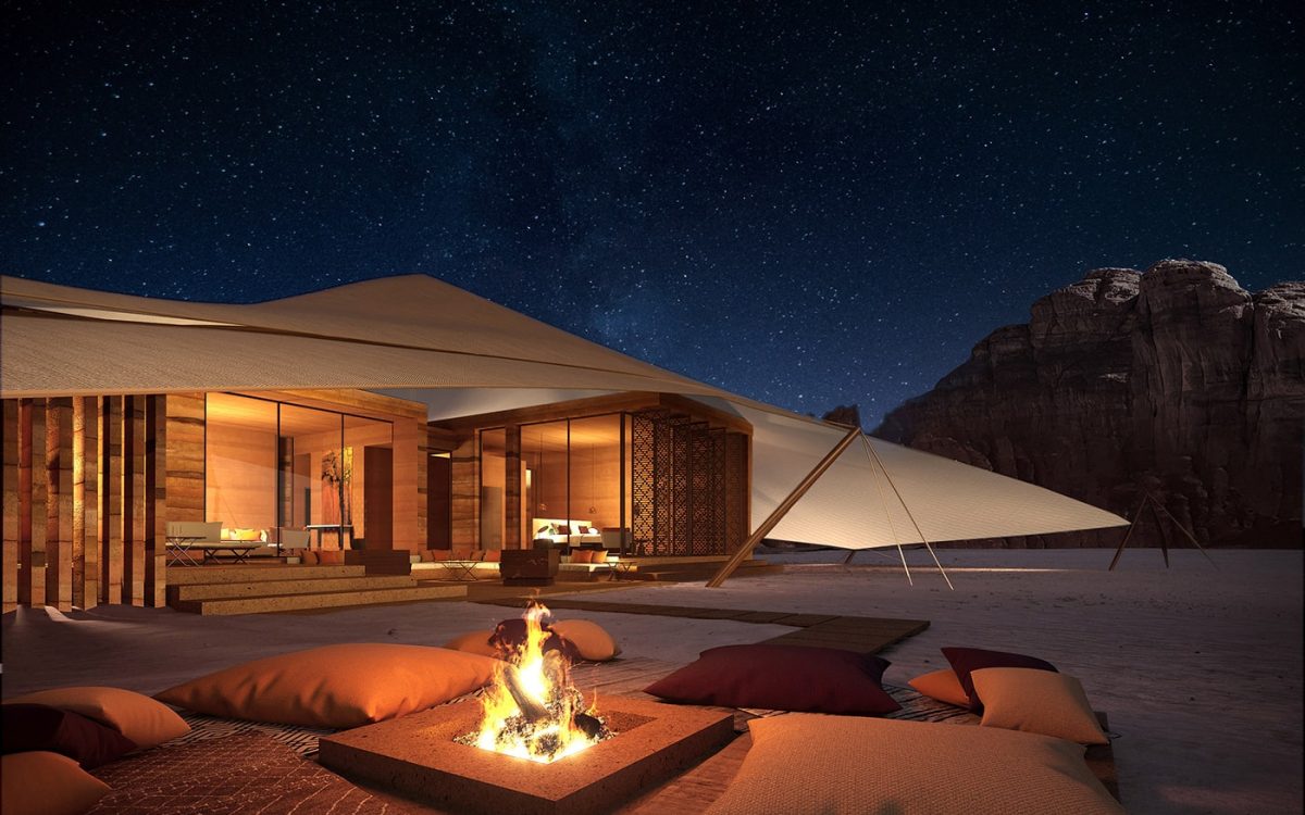 AW2 представила проект палаточного курорта в пустыне Аль-Ула в Саудовской Аравии