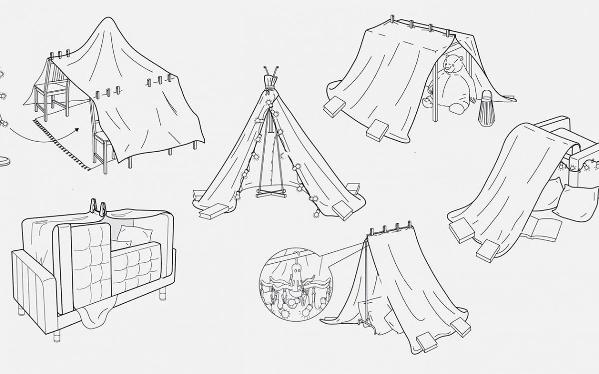 ИКЕА предложила игровые палатки для детей во время самоизоляции на карантине