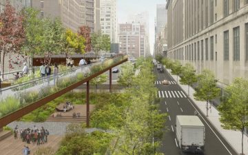 Расширение надземного парка позволит разгрузить поток пешеходов на оживленных улицах Нью-Йорка