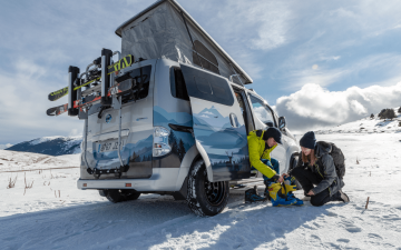 Электрический концепт Nissan: мобильная лыжная база на колесах