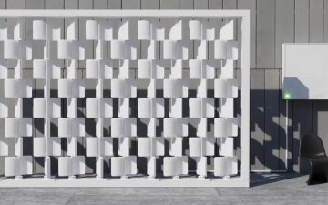 «Стена-ветряк» превращает выработку электроэнергии в эстетический элемент дизайна