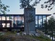 Х-образный дом для отдыха с 360-градусным обзором на озеро и лес в Мичигане